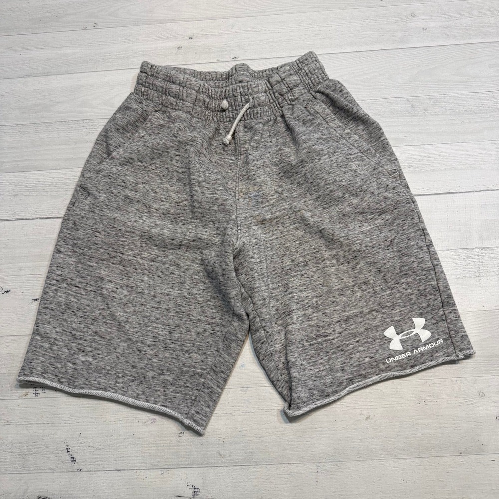 Under Armour men's grey cotton/poly shorts small